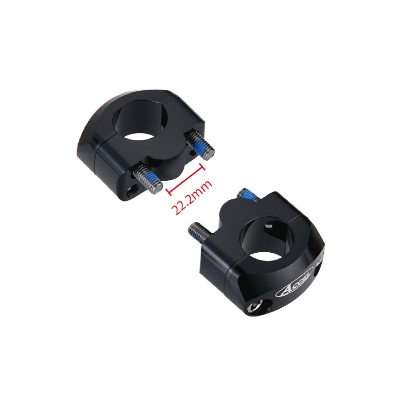 Mocowanie/podwyżki kierownicy 20mm kolor czarny - BM-34BK22/28