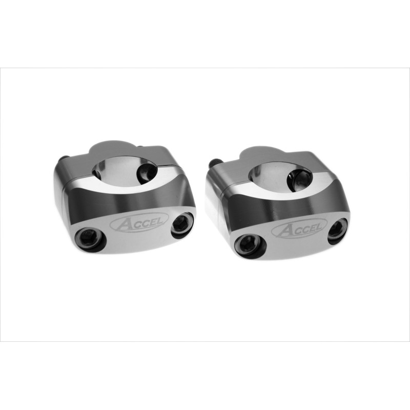 Mocowanie/podwyżki kierownicy 20mm srebrne - Akcel BM-34SV22/22