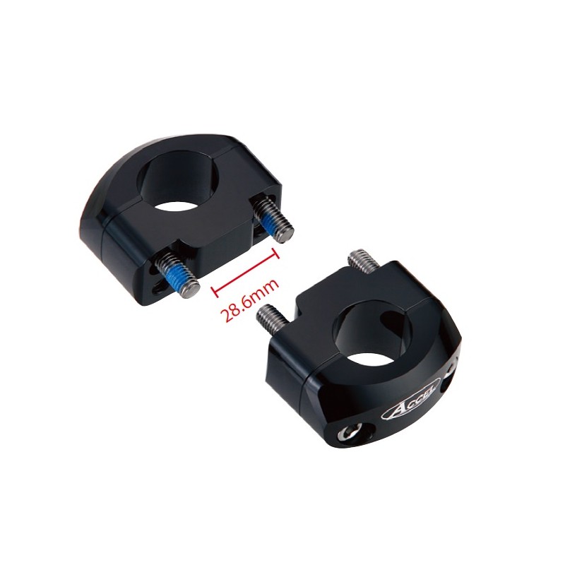 Mocowanie/podwyżka kierownicy 28,6mm czarna 20mm BM-35BK28