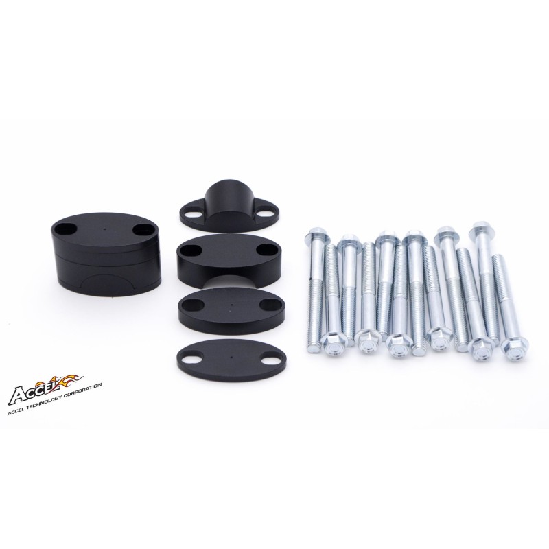 Mocowanie/podwyżki kierownicy do roweru - kolor czarny, 28,6mm (dół/góra), plasterki 39mm