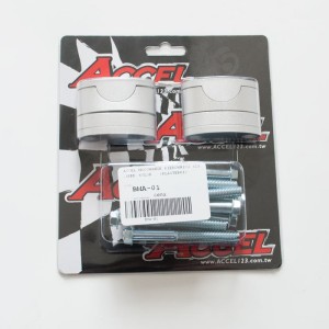 Mocowanie/podwyżki kierownicy do roweru - kolor srebrny