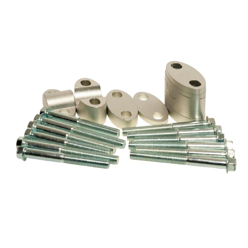 Mocowanie/podwyżki kierownicy ACCEL 22,2mm srebrne (BMA-02SV)