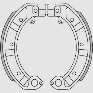 BRENTA SZCZĘKI HAMULCOWE PIAGGIO PK 50/125, PX 125/150/200, GS 160, SS 180/200, PE 200 - 150x24mm