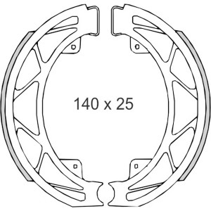 BRENTA SZCZĘKI HAMULCOWE PIAGGIO FLY 05\'-/LIBERTY 97\'-14\'/LIBERTY 4T 00\' (140x25mm)