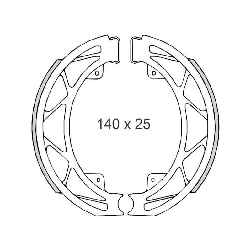 BRENTA SZCZĘKI HAMULCOWE PIAGGIO FLY 05\'-/LIBERTY 97\'-14\'/LIBERTY 4T 00\' (140x25mm)