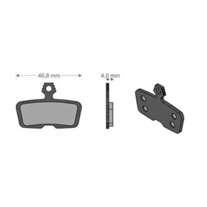 BRENTA BIKE KLOCKI HAMULCOWE ROWEROWE E-BIKE MTB / SZOSA / ELEKTRYK DO AVID CODE (2011-2014) CODE R, SRAM CODE RSC / R