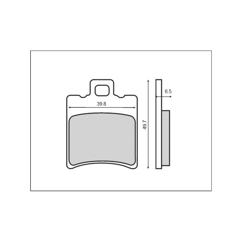 Klocki hamulcowe BRENTA KH193 (ORGANIC) do skuterów przód+tył