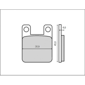 Klocki hamulcowe BRENTA KH115 - organiczne, wysoka jakość