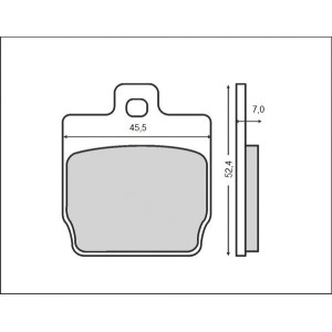 Klocki hamulcowe BRENTA KH268 (ORGANIC) do Yamaha/MBK