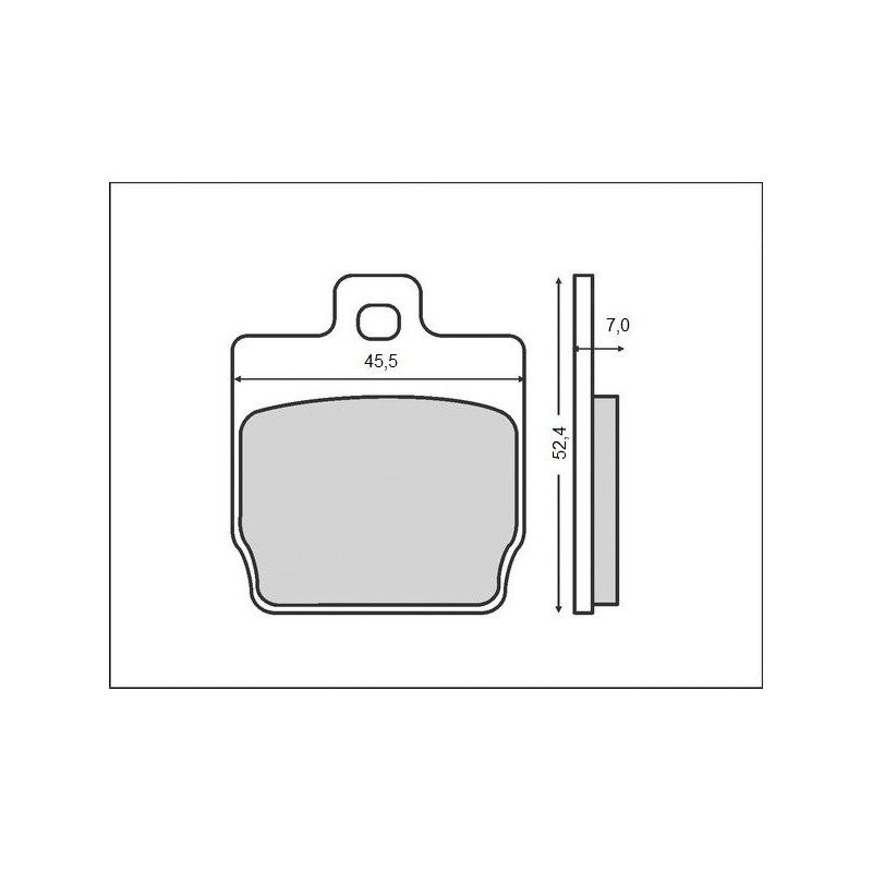 Klocki hamulcowe BRENTA KH268 (ORGANIC) do Yamaha/MBK