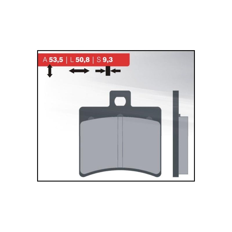 BRENTA KLOCKI HAMULCOWE KH298 (ORGANIC) TYŁ