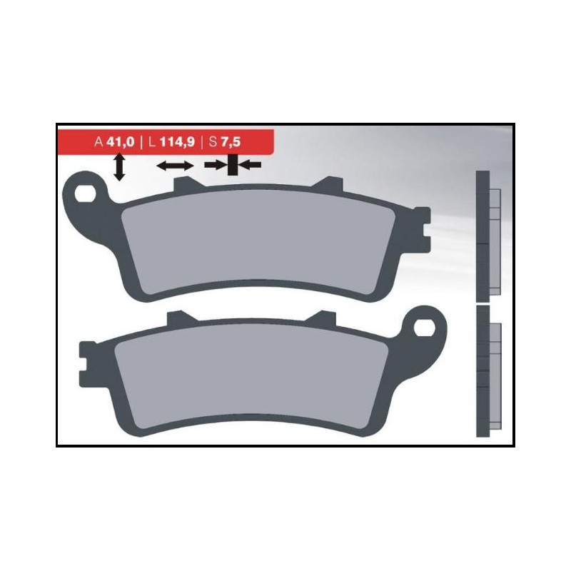 Klocki hamulcowe BRENTA KH281 / KH261 (9,5mm) - organiczne, wysoka jakość