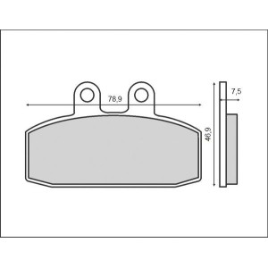 Klocki hamulcowe BRENTA KH256 / KH113 - organiczne, przód