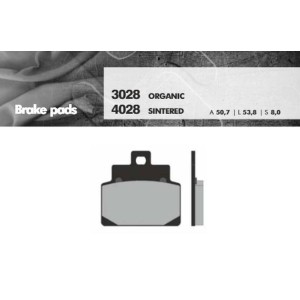 BRENTA KLOCKI HAMULCOWE KH301 (ORGANIC) - Skutery Aprilia 125