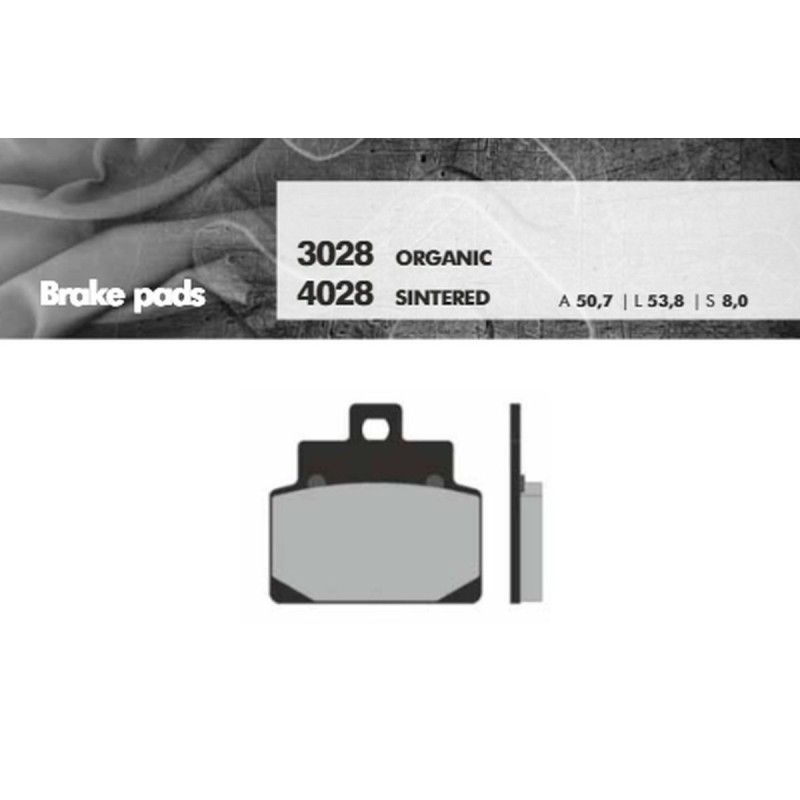 BRENTA KLOCKI HAMULCOWE KH301 (ORGANIC) - Skutery Aprilia 125