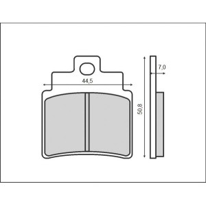 Klocki hamulcowe BRENTA KH355 (ORGANIC) do Kymco/Sym