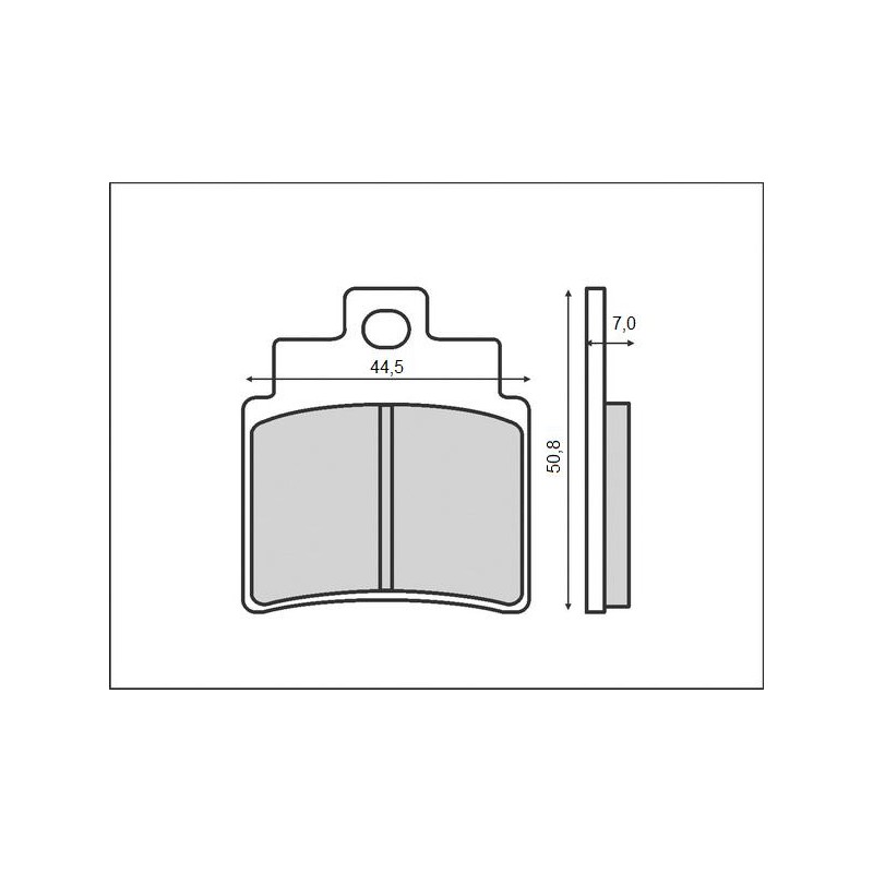 Klocki hamulcowe BRENTA KH355 (ORGANIC) do Kymco/Sym