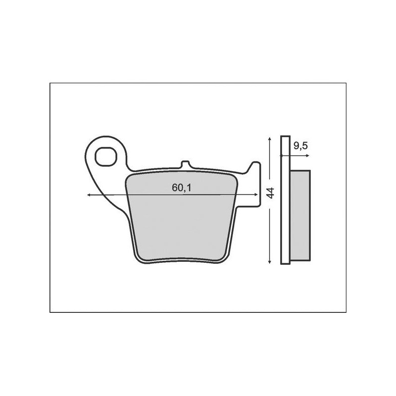 BRENTA KLOCKI HAMULCOWE KH346 (ORGANIC) HONDA CR/CRF`02-16, TYŁ