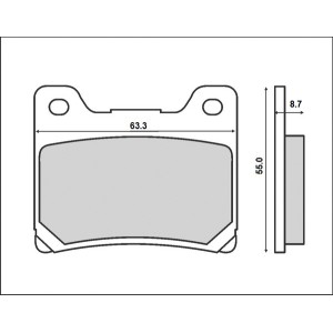 Klocki hamulcowe BRENTA KH088 (ORGANIC) - najlepsza jakość do Twojego motocykla