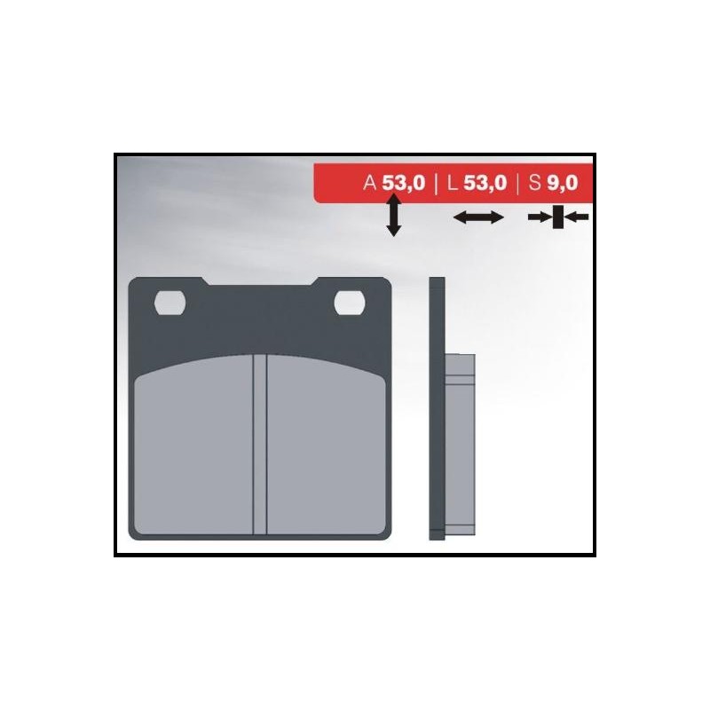 Klocki hamulcowe BRENTA KH161 do Kawasaki ZXR/ZZR/ZRX/ZX - tył