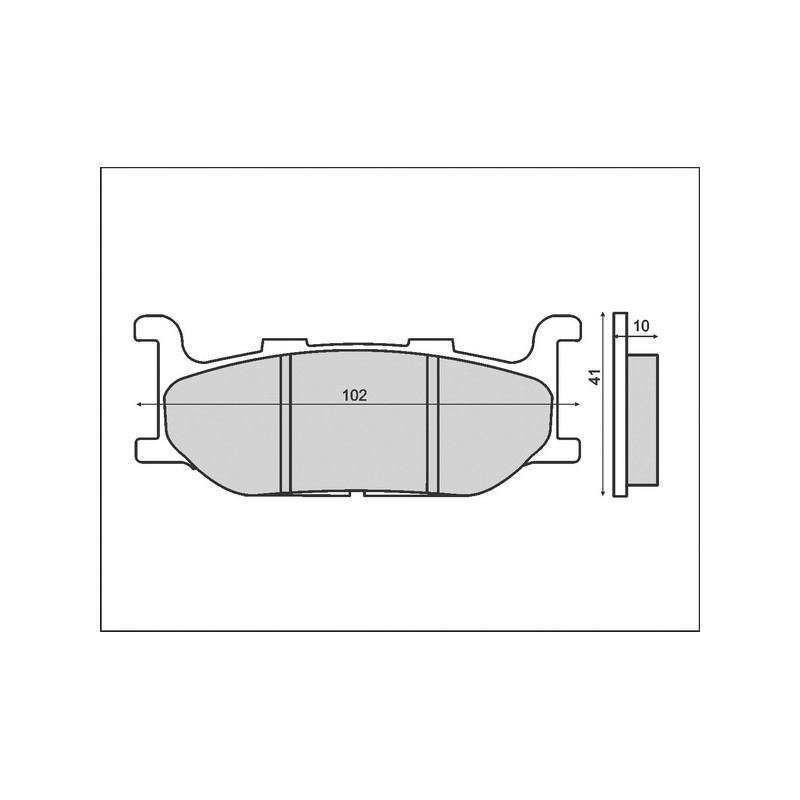 Klocki hamulcowe BRENTA KH179 do Yamaha XJ XV XVS XP - przód