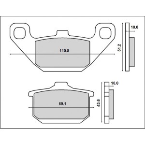 BRENTA KLOCKI HAMULCOWE KH085 (ORGANIC) - Najlepsza jakość i trwałość!