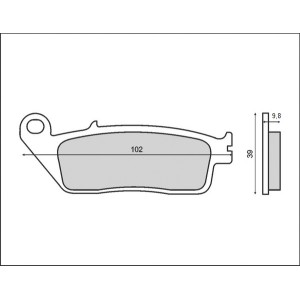 Klocki hamulcowe BRENTA KH196 - organiczne