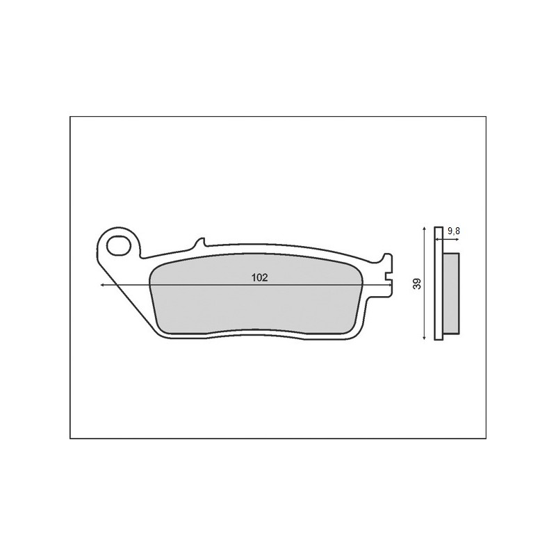 Klocki hamulcowe BRENTA KH196 - organiczne