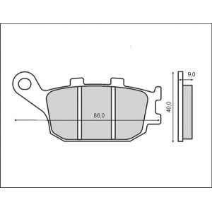 BRENTA KLOCKI HAMULCOWE KH174 (ORGANIC) - najlepsza jakość w dobrej cenie
