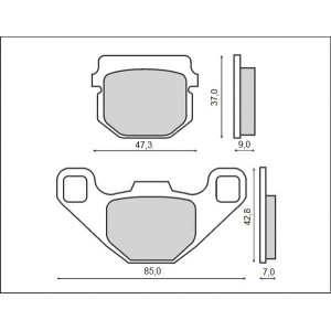 Klocki hamulcowe BRENTA KH083 - organiczne, wysoka jakość