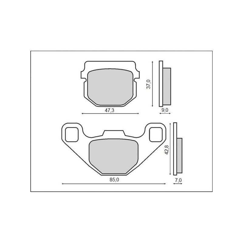 Klocki hamulcowe BRENTA KH083 - organiczne, wysoka jakość