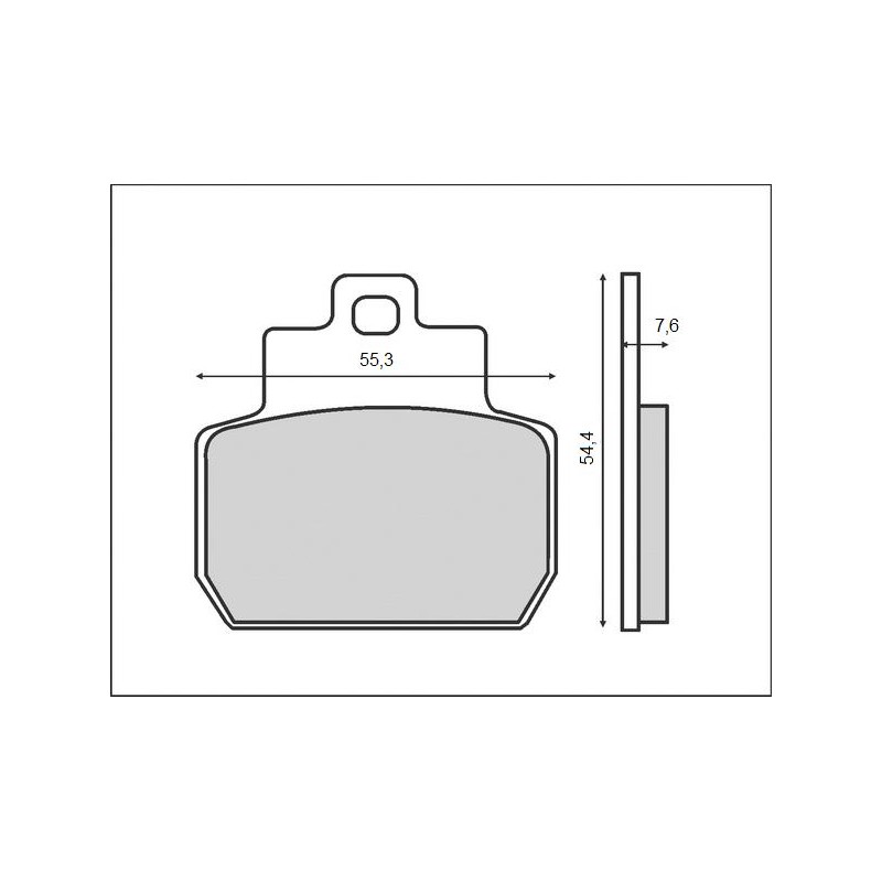 Klocki hamulcowe BRENTA KH425 - organiczne