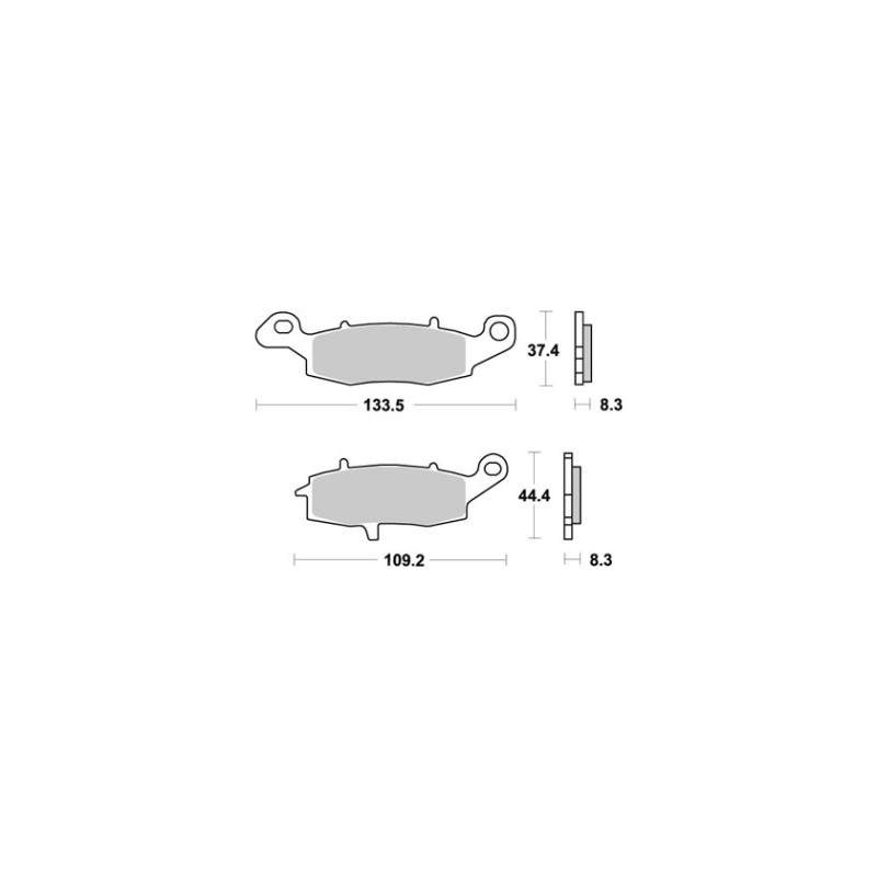 BRENTA KLOCKI HAMULCOWE KH231 (ORGANIC) PRAWY PRZÓD - najlepsza jakość w atrakcyjnej cenie