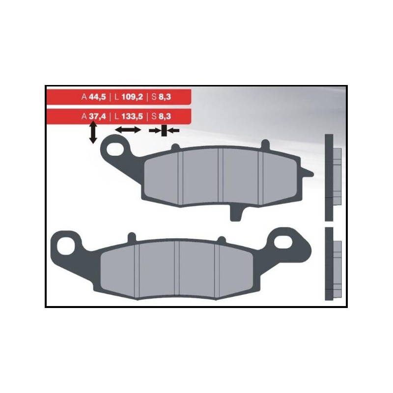 BRENTA KLOCKI HAMULCOWE KH229 (ORGANIC) LEWY PRZÓD