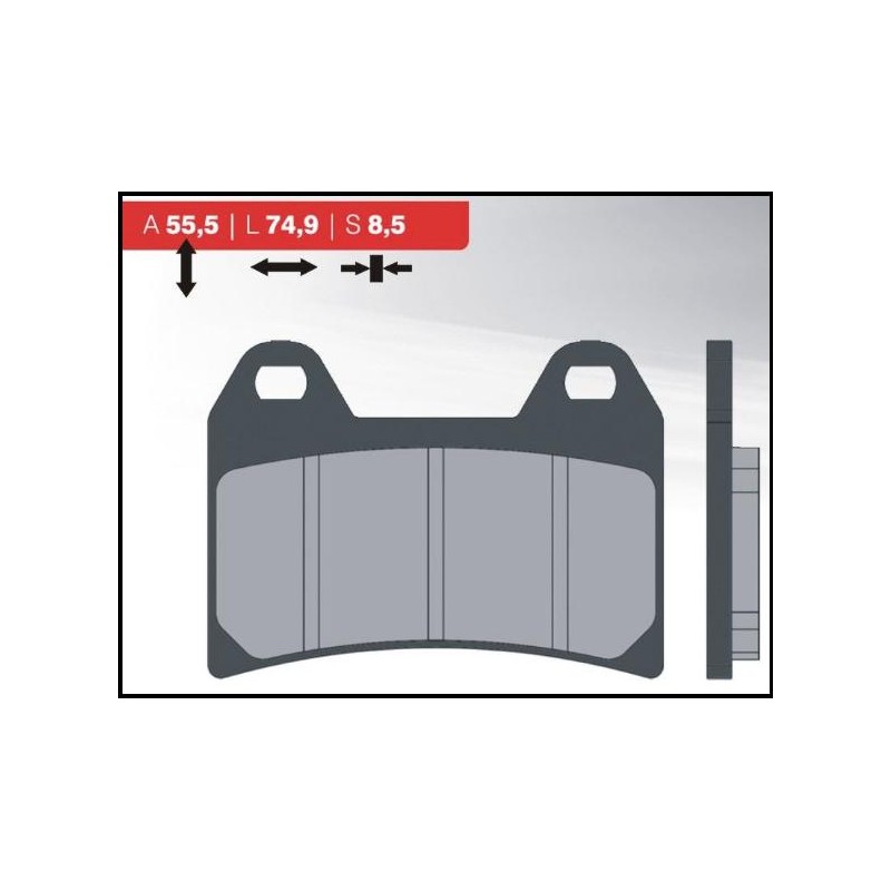 Klocki hamulcowe BRENTA KH244 (ORGANIC) BREMBO przód