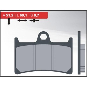 BRENTA KLOCKI HAMULCOWE KH252 / KH380 (ORGANIC) - Sklep motoryzacyjny