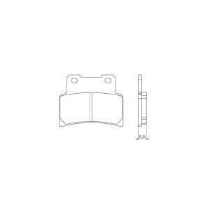 Klocki hamulcowe BRENTA KH432 - organiczne, wysokiej jakości