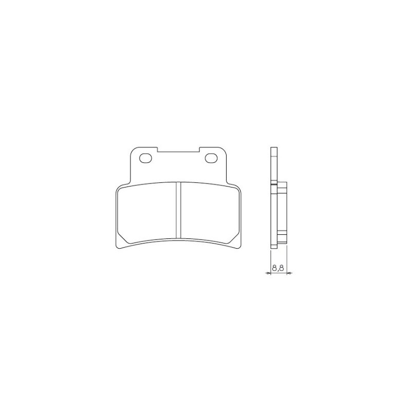 Klocki hamulcowe BRENTA KH432 - organiczne, wysokiej jakości