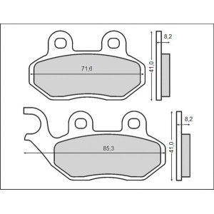 BRENTA KLOCKI HAMULCOWE KH264 (ORGANIC) - Najwyższa jakość i trwałość!