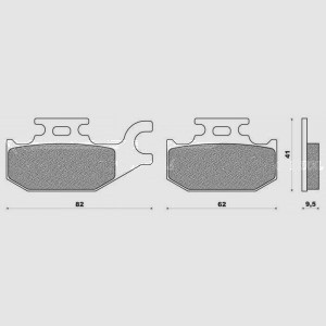 BRENTA KLOCKI HAMULCOWE KH307 (ORGANIC) - najlepsza jakość w dobrej cenie