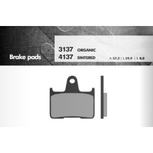 BRENTA KLOCKI HAMULCOWE KH254 (GSF650/1200 TYŁ) (FT 3137)