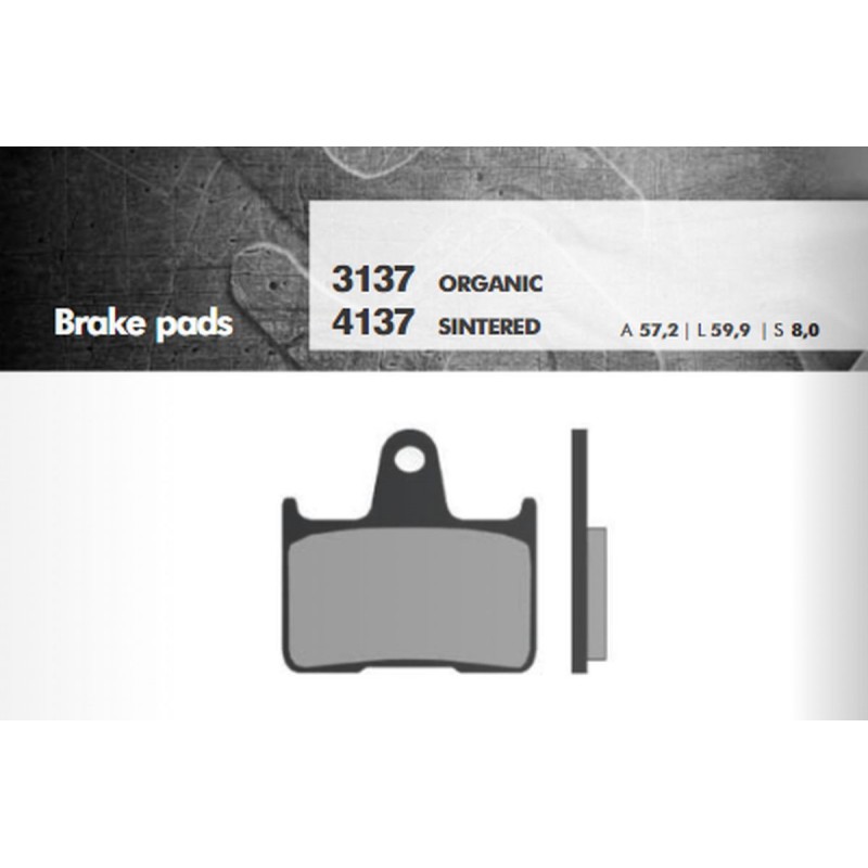 BRENTA KLOCKI HAMULCOWE KH254 (GSF650/1200 TYŁ) (FT 3137)