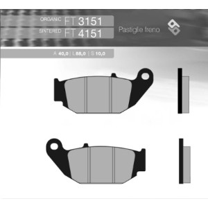 BRENTA KLOCKI HAMULCOWE KH629 HONDA CRF 250LD '13-'16 TYŁ - Sklep Motocyklowy