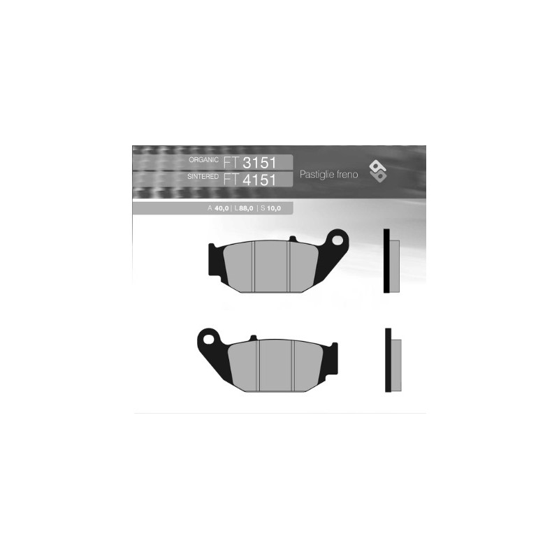 BRENTA KLOCKI HAMULCOWE KH629 HONDA CRF 250LD '13-'16 TYŁ - Sklep Motocyklowy