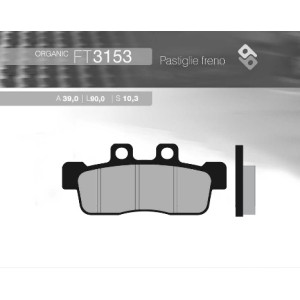 Klocki hamulcowe BRENTA KH632 Yamaha NXC 125 Cygnus '07-'10 przód