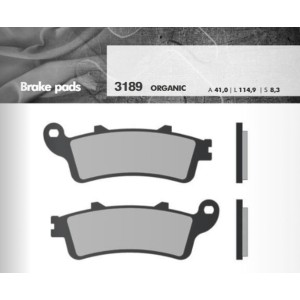 BRENTA KLOCKI HAMULCOWE KH261 / KH281 (GRUBOŚĆ 8,3MM) (FT 3189) - Sklep Moto