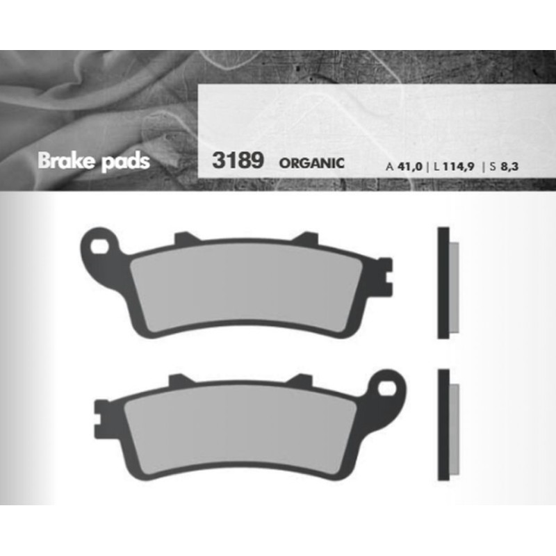 BRENTA KLOCKI HAMULCOWE KH261 / KH281 (GRUBOŚĆ 8,3MM) (FT 3189) - Sklep Moto