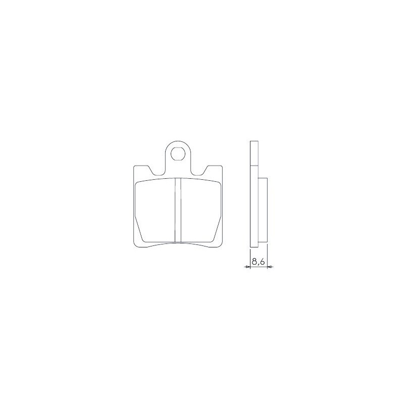 Klocki hamulcowe BRENTA KH283 / KH423 - złote spieki metaliczne