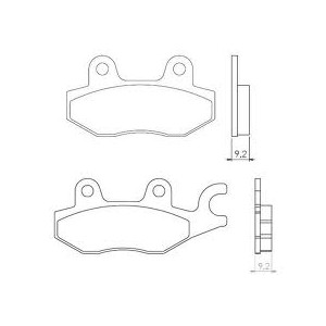 BRENTA KLOCKI HAMULCOWE KH197 SPIEK METALICZNY (ZŁOTE) (FT 4021)
