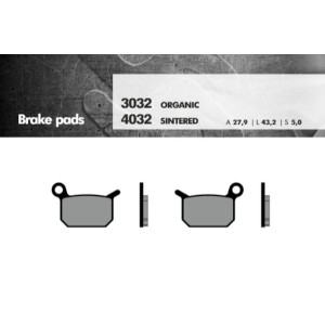 Klocki hamulcowe BRENTA KH325 do KTM SX 50/65 - złote spieki metaliczne